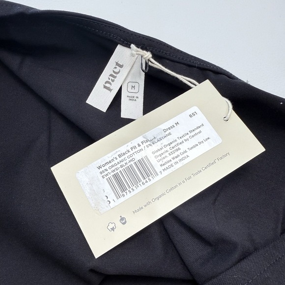 Pact Black Women's Dress - Picture 8 of 10